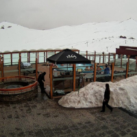 Valle Nevado - Piscina e Terraço